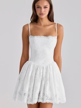 House of CB | Dresses | House Of Cb Kaia Ivory Aline Mini Dress Size M  Medium | Poshmark